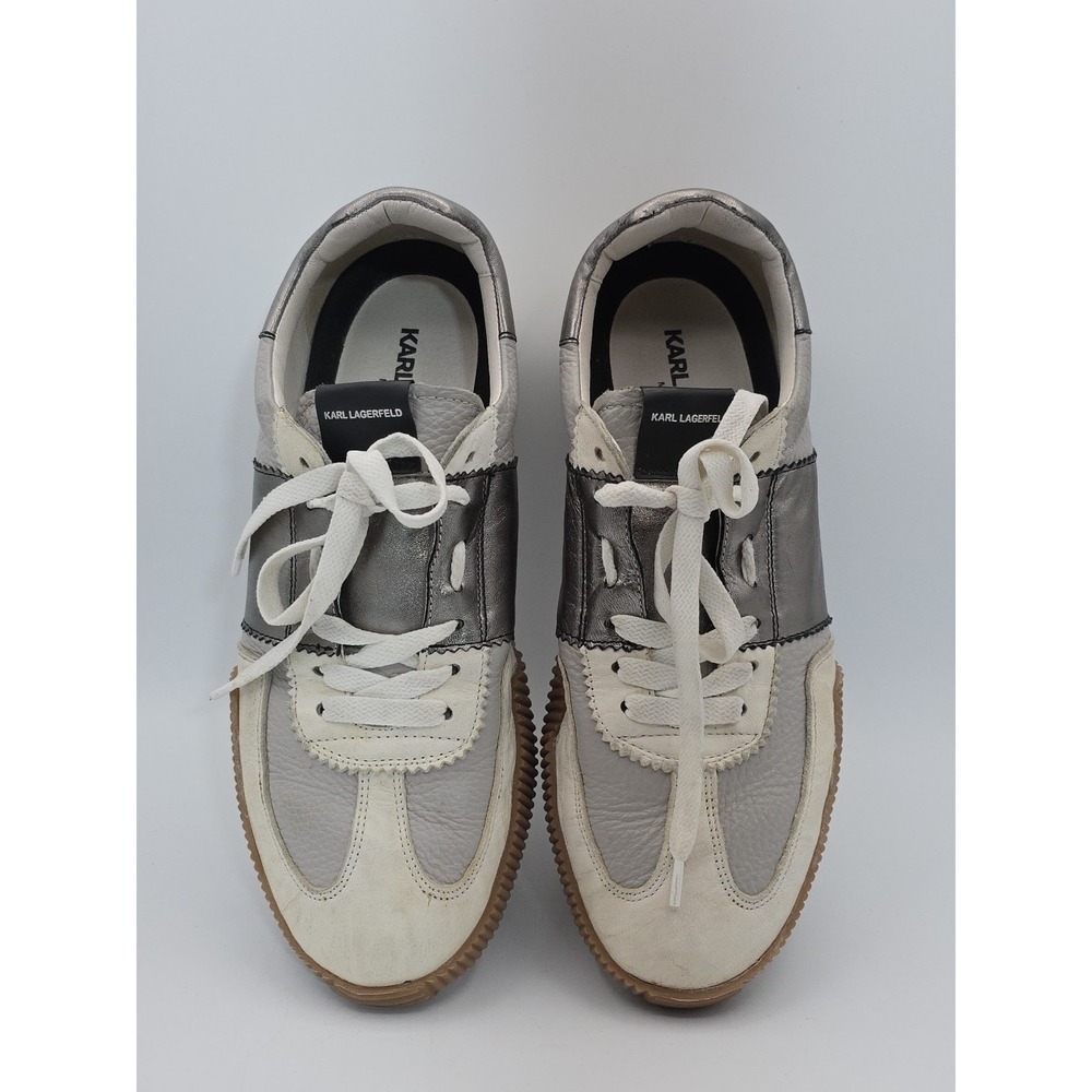Karl Lagerfeld Men's‎ Leather Runner Sneaker on Wrap-Around Sole